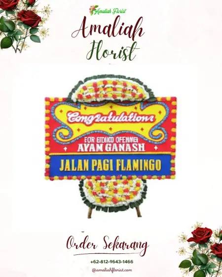 Sewa Papan Bunga Simpen Kaler